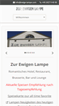 Mobile Screenshot of ewigelampe.com